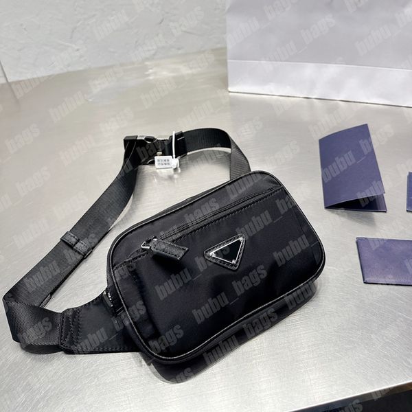 Erkek spor naylon cep kadın unisex geometrik siyah çanta tasarımcısı giden seyahat crossbody çanta erkekler rahat üçgen el çanta yastık bumbag