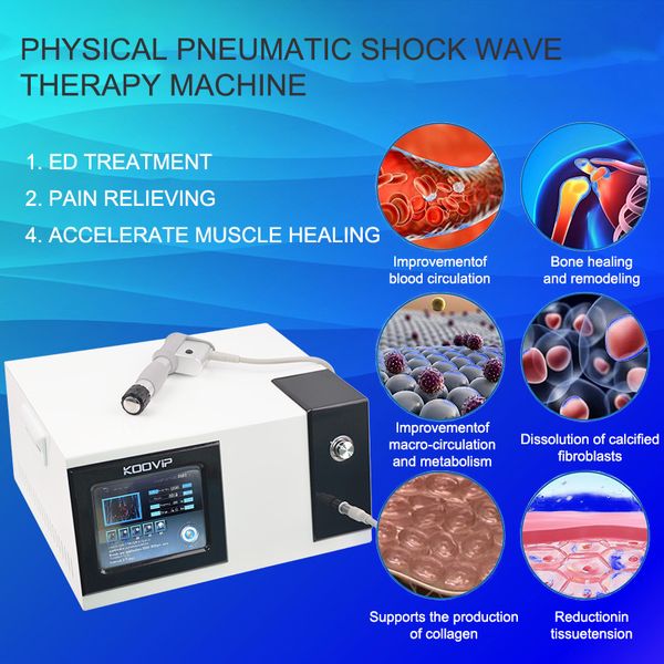 Máquina pneumática de terapia por ondas de choque ED Ginawave para disfunção erétil ED máquina de terapia por ondas de choque