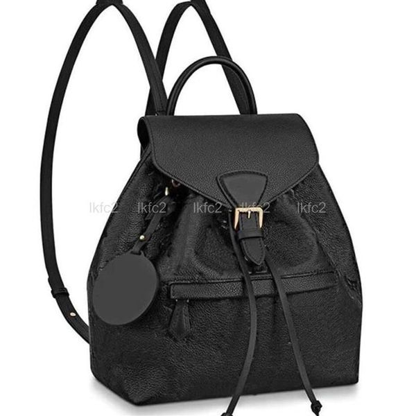 Zaini firmati classici di medie dimensioni Moda donna String Zaino floreale stampato in rilievo fiori lettera borsa 6 stili310o