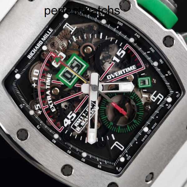 Мужские часы RM Наручные часы Richardmiille Наручные часы RM11-01 Mancini Limited Edition Уникальный хронометр для игры с мячом Титан RM1101