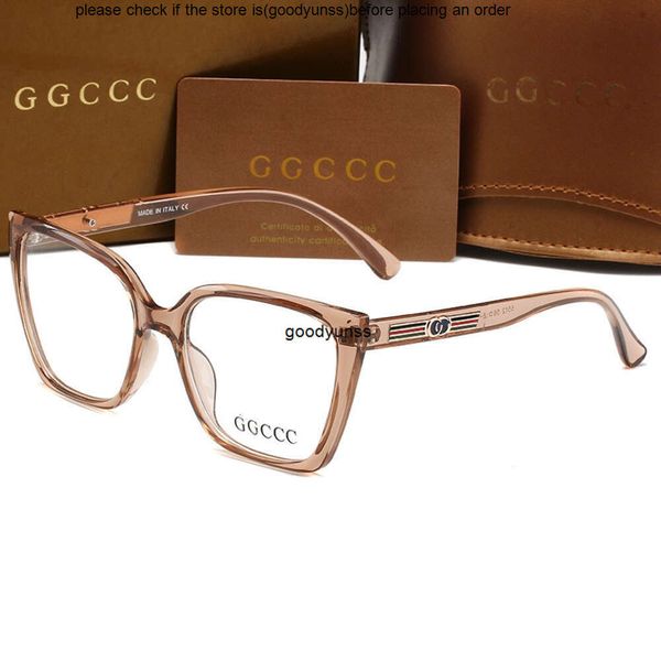 Guucci 2024 designer feminino vintage liso espelho gg óculos de sol feminino praia proteção uv ggity óculos de sol com caixa 5512