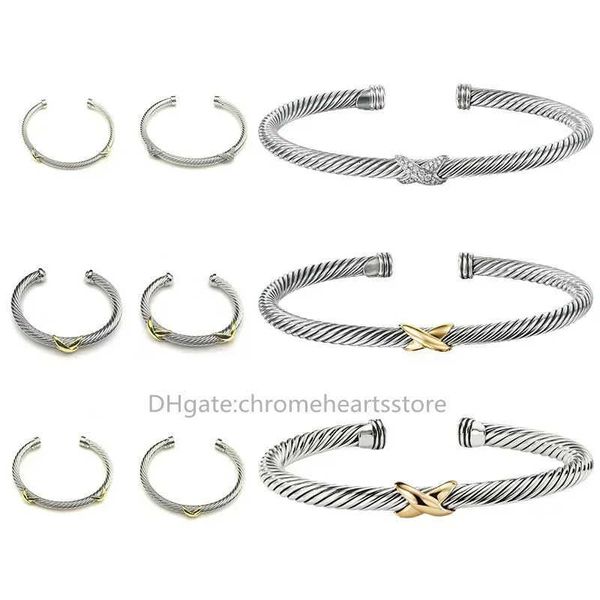 Tasarımcı Bilezik Tasarımcıları Takı Altın Bilezikler Kadınlar İçin Bangles Sıcak Brand Compact X 925 STERLING Gümüş Bükülmüş Açılış Uygun Fiyat Hızlı Nakliye