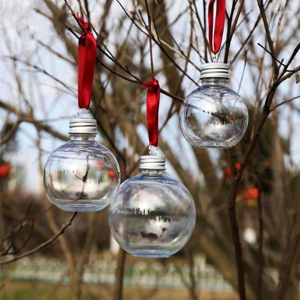 Decoração de festa 10 pçs claro bola de natal pendurado ornamento pingente decorações para ano graden casa quintal árvore diy decorações gota