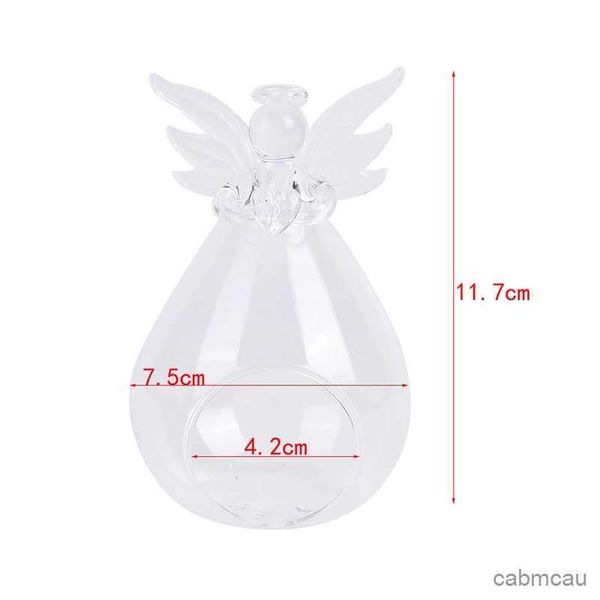 2 pçs castiçais 1pc bonito anjo de vidro cristal pendurado chá luz castiçal decoração para casa castiçal casa quarto acessórios decoração da família