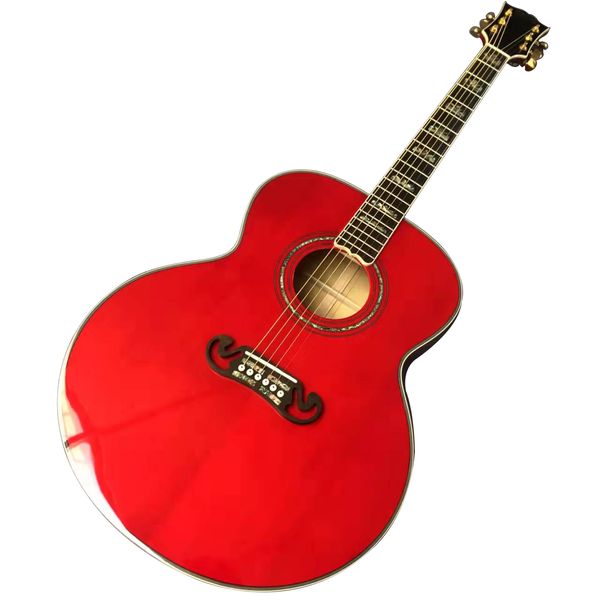 43 Chitarra acustica J200 Sunset Red serie Jumbo