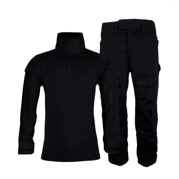 Herren-Trainingsanzüge, Reißverschluss, langes Hemd, Arbeitshose, Anzugärmel, 1/4 Henley Outdoor Slim für Herren, Hosen- und Jacken-Set