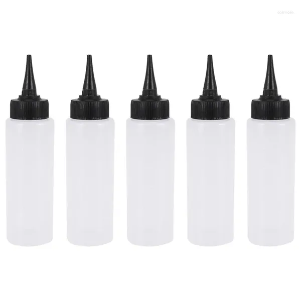 Sıvı Sabun Dispenser 5x 150ml Salon Saç Rengi Ölçüm Aplikatör Şişe Ölçeği Kuaförlük Aracı