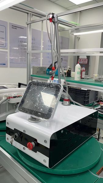 Máquina fracionária profissional do laser do co2 cicatriz estrias remoção tratamento do enrugamento rf tubo de metal pele resurfacing equipamentos beleza