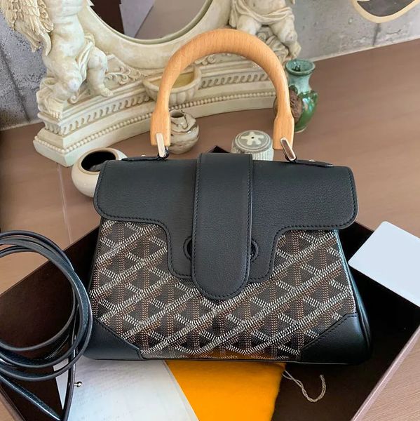 Üst tutamak saigon tote çanta tasarımcı debriyaj kanat ahşap çanta kadın lüks omuz askısı çanta gerçek deri erkekler crossbody bambu pochette serin dhgate çantaları