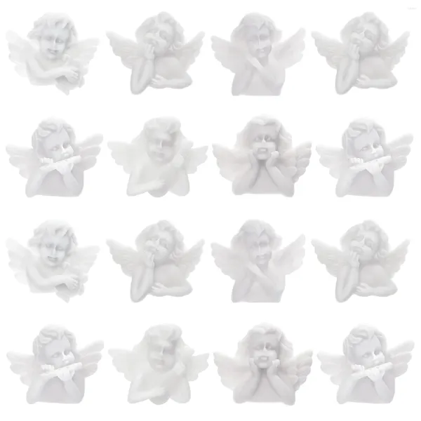 Garrafas de armazenamento 30 Pcs Estátua DIY Acessórios Ornamento Resina Anjo Estatueta Mini Anjos para Artesanato