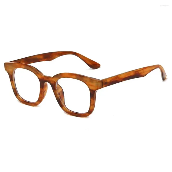 Солнцезащитные очки в квадратной оправе, простой стиль, ручная работа, коричневый цвет, модные очки для чтения 0,75 1 1,25 1,5 1,75 2–6