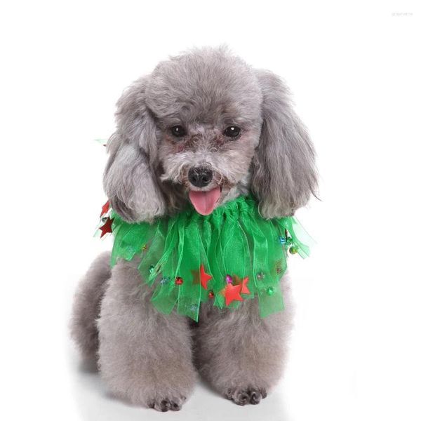 Ошейники для собак, 2 шт., рождественский шарф для домашних животных, ленточный воротник, круглый колокольчик, ожерелье на день рождения, полиэстер, декоративная резинка