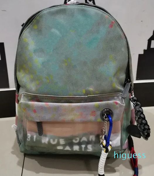 2024 Новая модная холст камуфляж Buckte Buck Buck большой емкость школьной сумки рюкзак