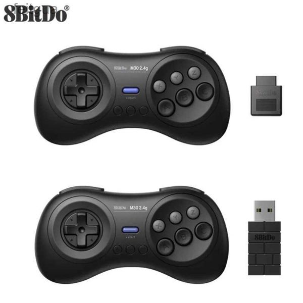 Oyun Denetleyicileri Joysticks 8bitdo M30 2.4G Sega Genesis için Kablosuz Gamepad/Gega Genesis Mini ve Mega Drive/Mini - Sega Genesis Kablosuz Oyun Denetleyicisi YQ240126