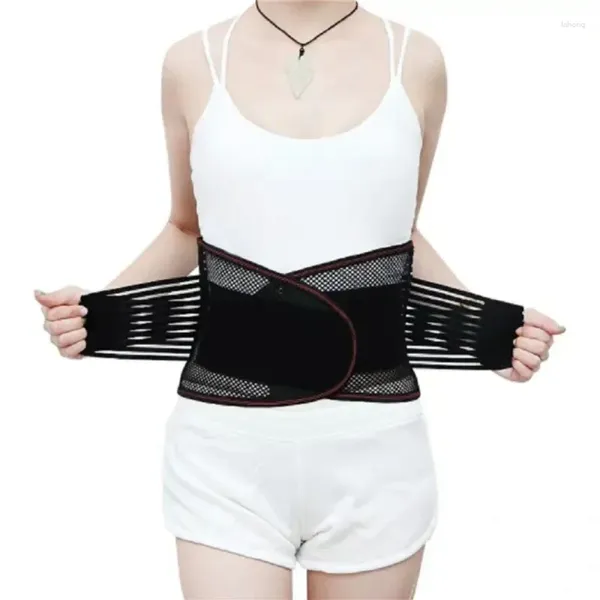 Cintura di supporto per la vita Cintura ortopedica inferiore alta Trainer Tutore traspirante regolabile lombare Corsetto per colonna vertebrale di qualità sul retro unisex