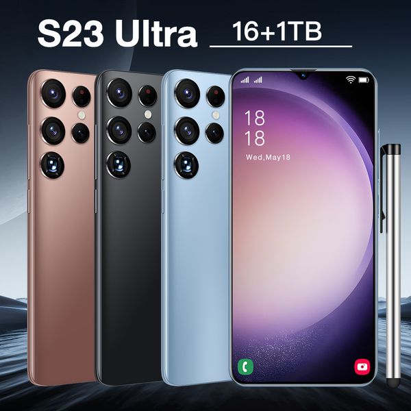 S23ultra cross-border nova chegada ponto bens 6.3-Polegada 1 16 android 3g smartphones fabricantes entrega de comércio exterior