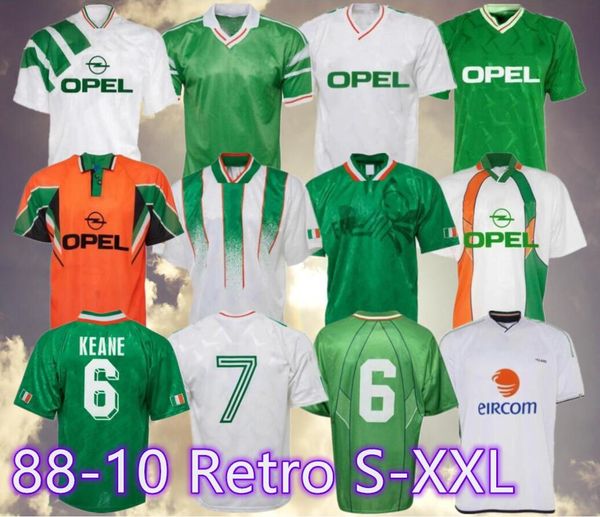 1988 2002 KEANE Retro Irelands Soccer Jerseys 1988 1990 1992 1996 1997 02 03 Clássico Vintage Irlandês Mcgrath Duff STAUNTON HOUGHTON Mcateer