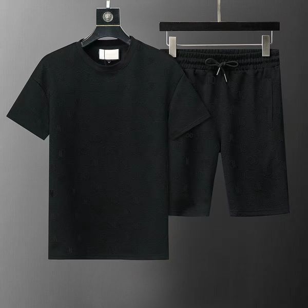 Летняя модная мужская короткая одежда, дизайнерская спортивная одежда для бега, облегающая спортивная одежда, повседневная спортивная одежда, шорты и комплект футболок