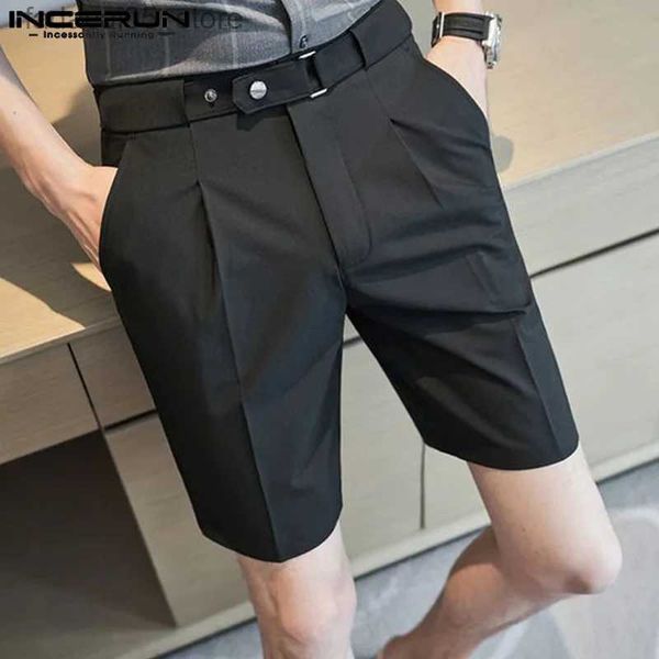 Pantaloncini da uomo 2023 stile coreano nuovi pantaloncini da lavoro casual di colore solido da uomo moda vendita calda maschile pantaloncini comodi tutto-fiammifero S-5XL Q240127