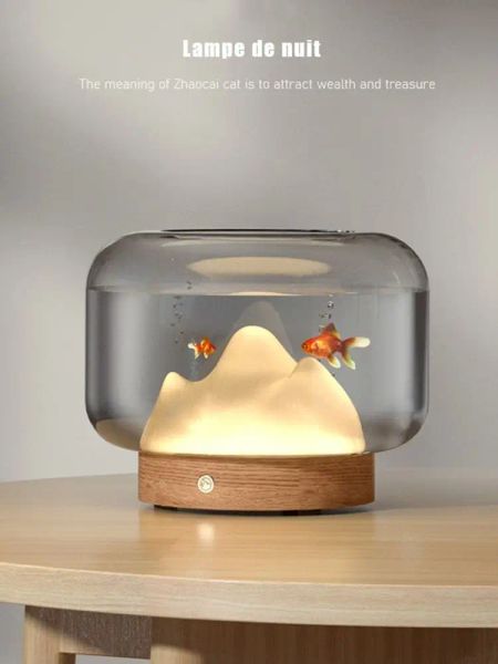 Serbatoi Creativo Acquario in vetro Trasparente Mini ciotola per simpatici pesci rimbombanti dorati Decorazione domestica per soggiorno Base trasparente per acquario