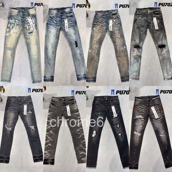 Herren Jeans Designer Mode Distressed Ripped Bikers Damen Denim Cargo für Männer Schwarze Hosen Retro Streetwear Casual Jogginghose Designer Jogger 98R0