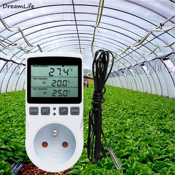 Produkte Digitaler Temperaturregler-Sensor mit multifunktionalem Thermostat-Steckdosenstecker mit Zeitschaltuhr