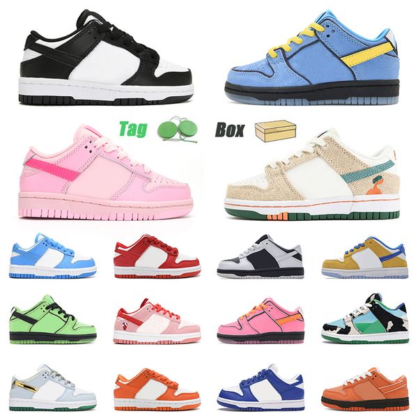 Scarpe da ginnastica per bambini con telaio sb designer scarpe basso bambino ragazzo ragazza panda scarpe da ginnastica rosa scarpe da ginnastica per bambini【code ：OC】