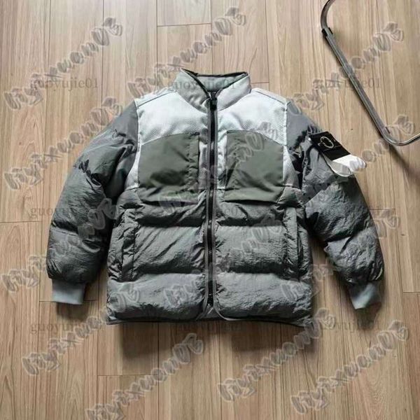 Islands-Jacke Stones Stones Island Herren-Luxus-Designer-Jacke italienischer Marke, leichtes Metall-Nylon-Trenchcoat mit langen Ärmeln, Stones Jac 9883