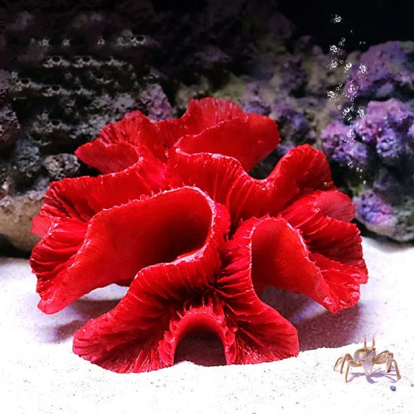 Decorações 1 PC Simulação Red Coral Reef Ornamentos de Plantas Falsas para Aquário Tanque de Peixes Landscap Cenário Material