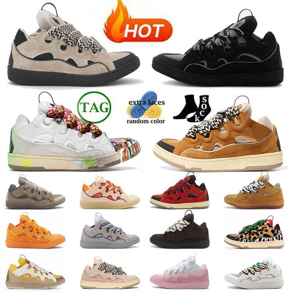 Neue Designer-Herrenschuhe, Leder, Bordsteinprägung, Herren- und Damen-Turnschuhe, Hightop-Kalbsleder, Gummi, Nappa-Plateausohle, Freizeitschuh-Trainer, Eur 35–46