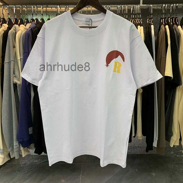 Casual Paare Kleidung Herren T-shirts Sommer Gedruckt Brief Baumwolle T-shirts Hohe Qualität Hemd Herren Rhude Designer Kleidung Graphic Tee SS0L