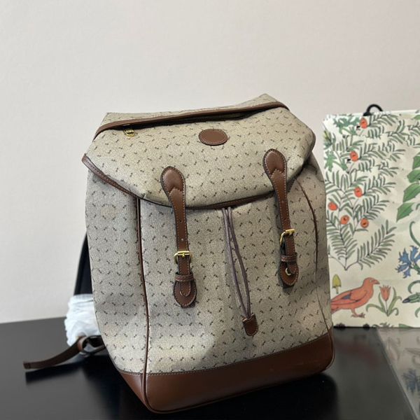 Grande capacidade mochila sacos de escola viagem de volta saco de alta qualidade moda carta impressão bolsa de couro genuíno alça de ombro ferragem carta bolsa masculina