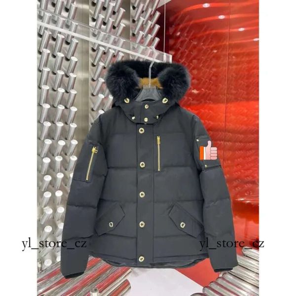 Designer Herren Winter Daunenjacke Mooses Knuckles Jacke Outdoor-Mäntel Winddichter Mantel Wasserdichter Puffer Dicker Colla Echter Wolfspelz Weißer Fuchs Mooses Knuckles 61