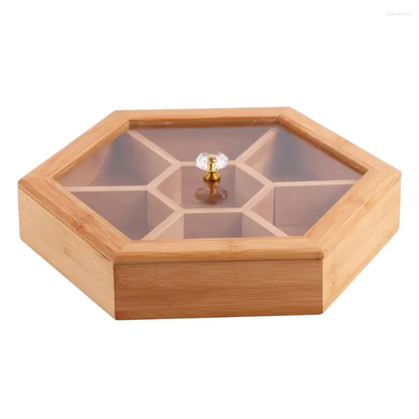 Geschirr-Sets, Aufbewahrungsbox mit Deckel, dekorative Tabletts für Mitteltischbehälter, Holz-Obstteller-Abdeckung