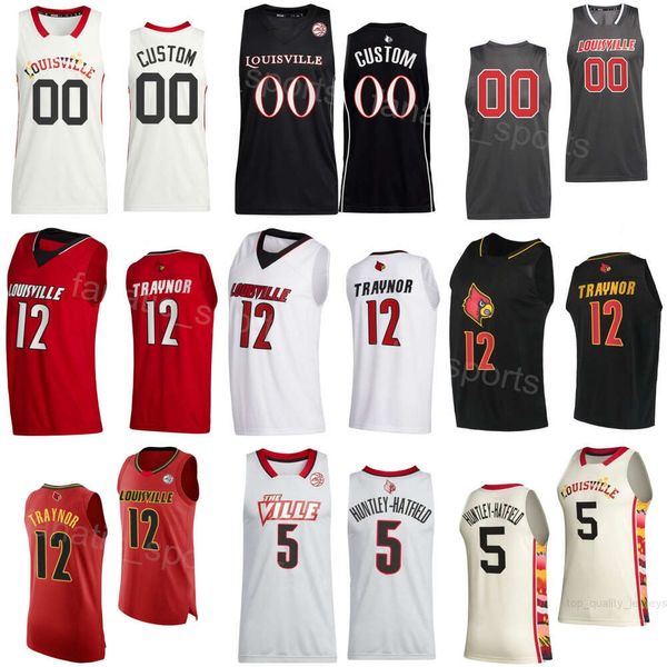 University Basketball 4 Ty-Laur Johnson Jersey College 5 Brandon Huntley-Hatfield 0 Mike James 22 Tre White 55 Skyy Clark 12 JJ Traynor Ricamo Nome personalizzato Numero