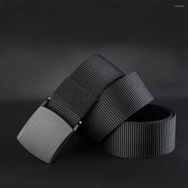 Cintos Designer Jeans Cintura Material de Alta Qualidade Presente Canvas Nylon Cinto Masculino