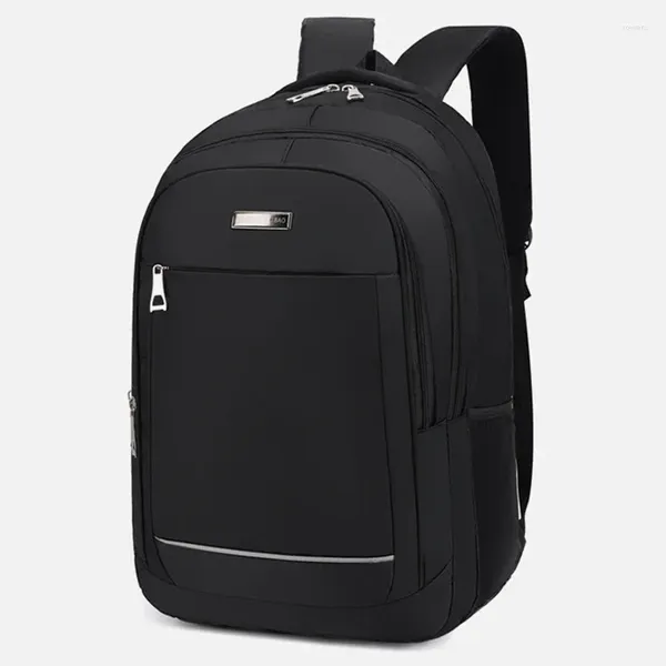 Okul çantaları üniversite öğrenci erkekler sırt çantası büyük kapasiteli naylon siyah yüksek gençler için yüksek