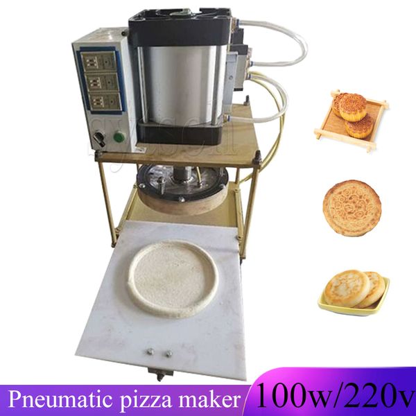 Pneumatische Pizzateigpresse, Kuchenformmaschine, Klebreiskuchen-Abflachungspresse