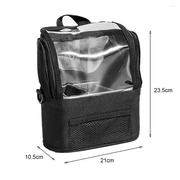 Kosmetiktaschen Make-up Pinsel Tasche Kapazität Professionelle Künstler mit verstellbarem Gürtel Schultergurt Transparentes Fenster