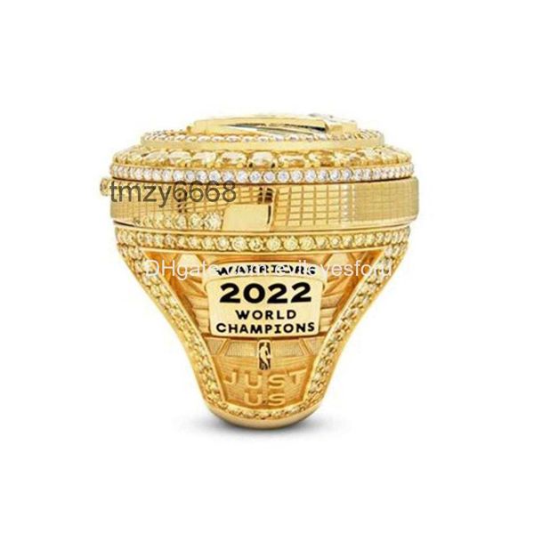 Cluster Rings Wholesale Basket Curry 20212022 Championship Ring Warrior Regali di moda da fan e amici Borse in pelle Accesso Dhdnp NOMQ