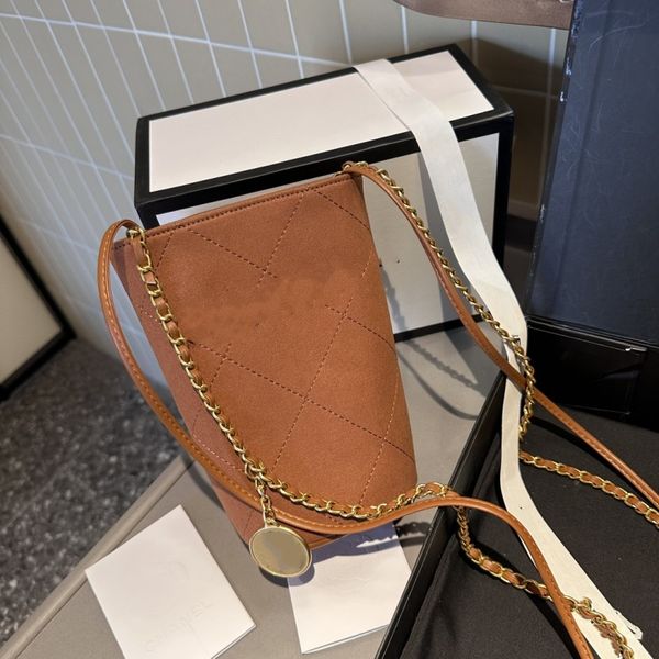 New Gold Coin Mini Bucket Bag Drawstring women Fashion Shopping Satchels Shoulder Bags handbags outdoor messenger bag totes Luxury designer purses backpack wallet