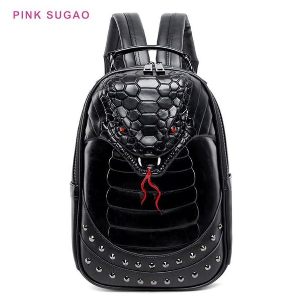 Pinksugao дизайнерский рюкзак мужские рюкзаки для школьников крутая школьная сумка Amazon 3D Stereo Animal Backpack314x
