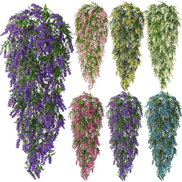 Dekorative Blumen Künstliche Hängende Gefälschte Reben Girlande Pflanzen Für Outdoor Home Hochzeit Party Garten Hof Wand Körbe Dekor