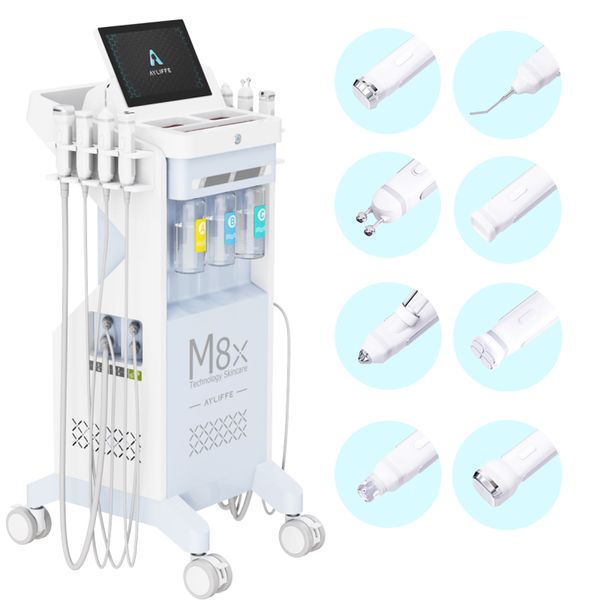 Dispositivo di bellezza idro per dermoabrasione facciale con pompa meccanica ad alta potenza Ringiovanimento della pelle del viso Plasma Face Jet Peel Hydro Beauty Device