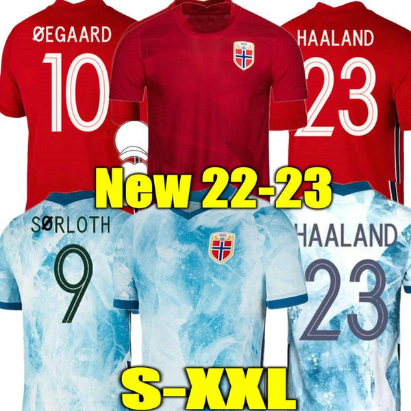 Haaland 21 22 23 Noruega Futebol Jersey 2021 2022 2023 Noruega ODEGAARD Berge King Camisetas de Futbol Seleção Nacional Uniformes de Futebol Tailândia