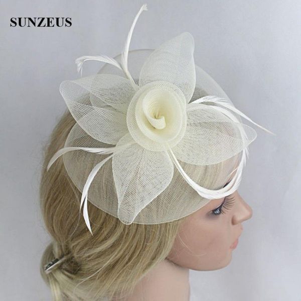 Lindas senhoras vintage flor cabelo fascinators baile headpieces noiva 2017 chapéus de casamento acessórios navio inteiro224d