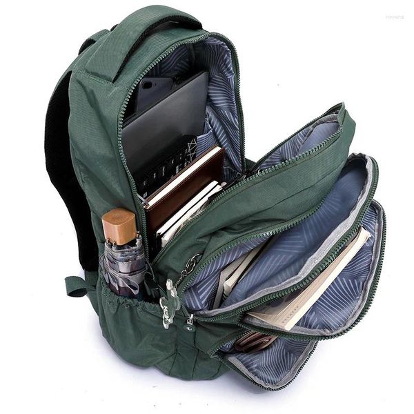 Школьные сумки 2024, водонепроницаемый большой емкости А4, мужской и женский рюкзак для ноутбука, легкая дорожная сумка, зеленый, синий, красный, розовый, черный M2302