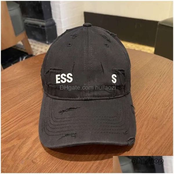 Ess Ball Caps Mode Ess Baseball Cap Ripped Cowboy Essent Hoeden Zonnescherm Sport Borduren Pet Strand Luxe Gorra X3po Drop Delive 67