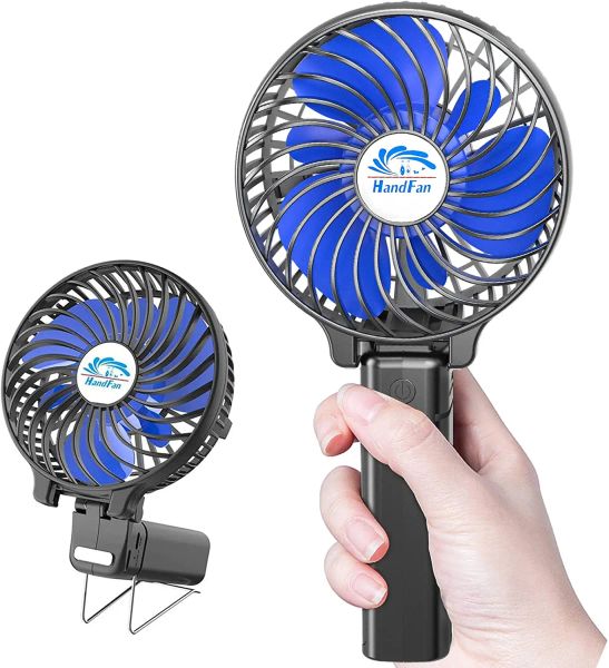 Fanlar USB Powered Şarj Edilebilir Pil Çalışan Handheld Mini Fan Taşınabilir Küçük El Katlanabilir Soğutabilir Soğutma Fanları Açık Cep Bahçesi