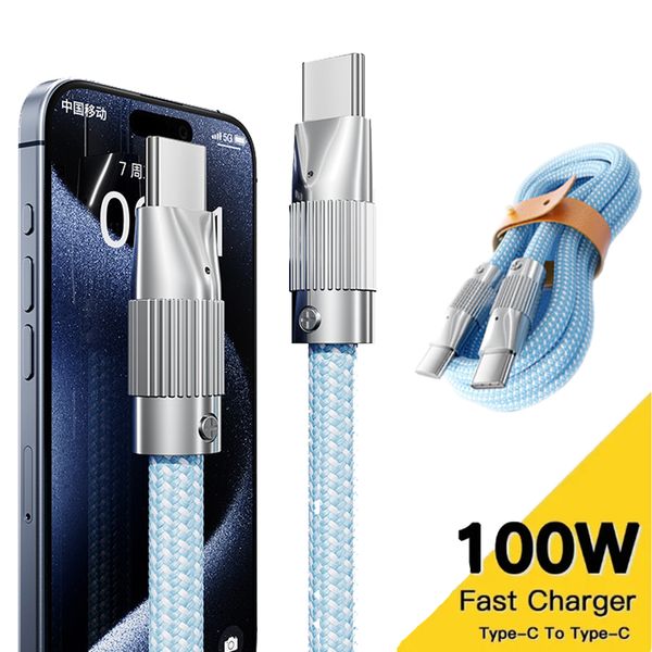 PD 100W USB Typ C Kabel für MacBook Pro Quick Charge 3.0 USB C Schnellladedatenkabel Kabel für Samsung Xiaomi Ladekabel 1M